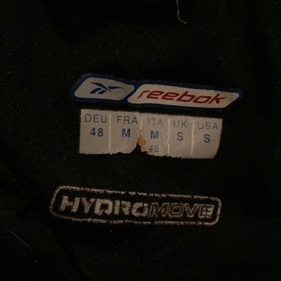 Reebok size sm navy running shorts hydromove with drawstring underwear built in - Picture 9 of 9